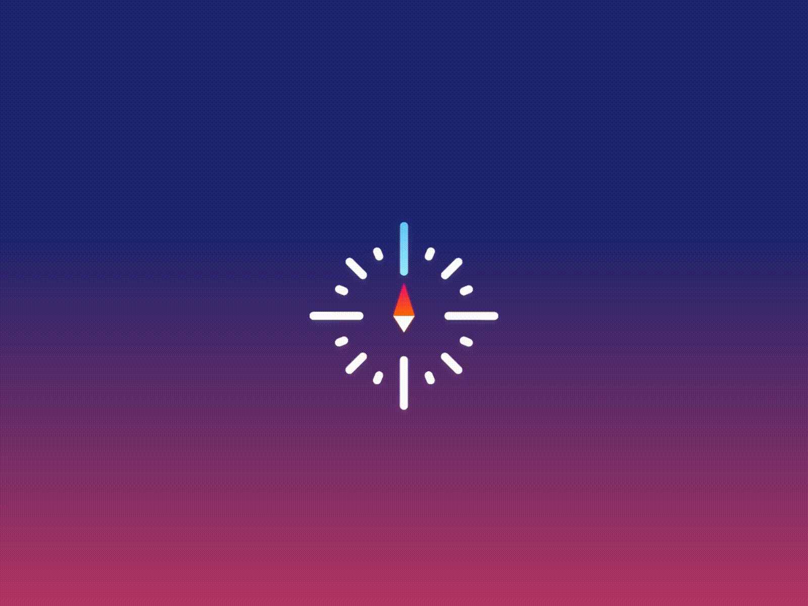 Minimalist's Compass adobe xd animation arranger compass gif gradient minimalism ui ux visual design