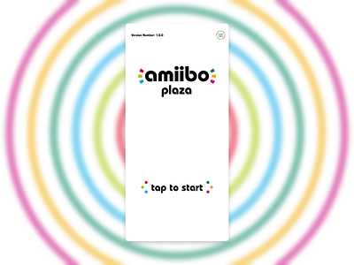 Amiibo Plaza Concept (Splash Screen) amiibo collector concept figma gaming mobile app nintendo splash screen