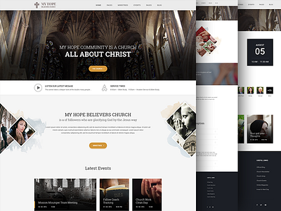 MY HOPE - Wordpress Theme Design for Church 404 not found about page church church shop church theme church website myhope wordpress theme