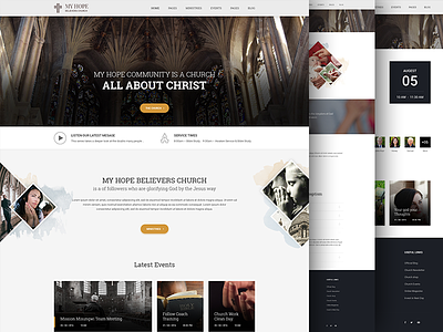 MY HOPE -  Wordpress Theme Design for Church