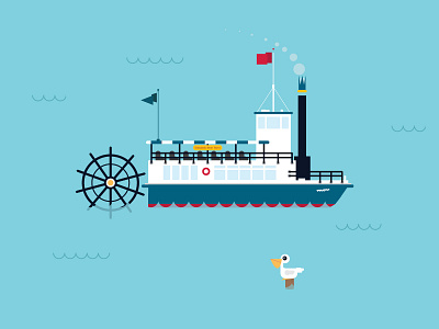 Elizabeth River Ferry ferry illustration transportation