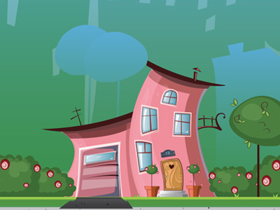 House background design house illustration
