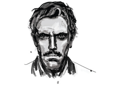 Hugh face illustration personality