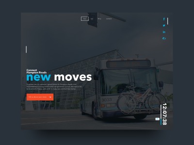 Webpage Concept bus homepage transportation web