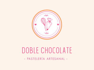 Logo :: Doble Chocolate Pastelería Artesanal adobe illustrator branding design diseño de logo diseño grafico graphic design logo logodesign logofolio logos patisserie vector