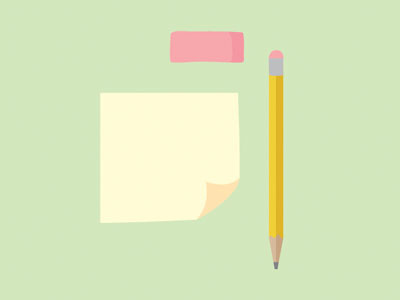 some basics double eraser illustration office school supplies