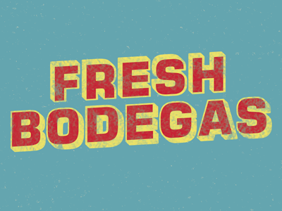 Fresh Bodegas tag type linoleum flo type