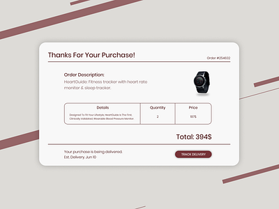 DailyUI_017 daily daily 100 challenge daily ui dailyui dailyui 017 dailyuichallenge email email receipt figma flat receipt ui ux vector web webdesign