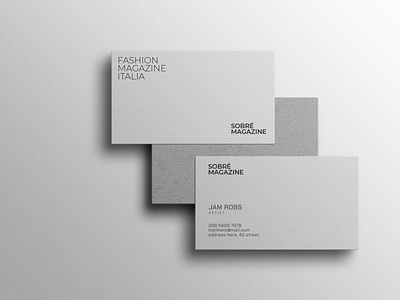 MINIMALISTIC BUSINESS CARD brand brand identity branding design graphic design illustration logo typography ui vector