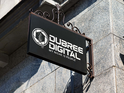 Dubree Digital Logo Expanded brand branding design edgy logo logo design masculine branding photography sign skeleton vector