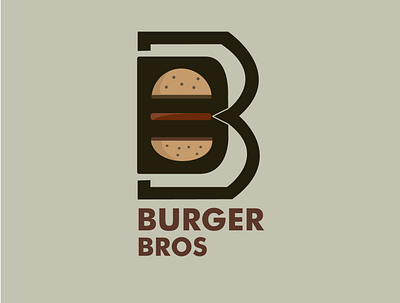 Logo design for burger restaurant branding bros. burger burger logo combination logo food graphicdesign illustration logodesign restaurant logo vector