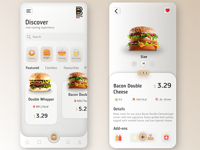 Mobile app ui branding food app graphicdesign illustration minimal typography ui uxui