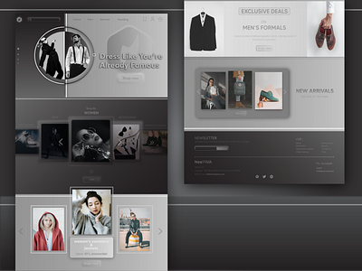 fashion landing page design