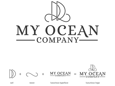 Logo Concept for A Luxurious Yacht Seller design flat logo logodesign logos luxurious luxury brand luxury design luxury logo minimal