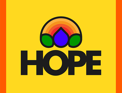 HOPE flat icon logo logodesign logos logotype minimal