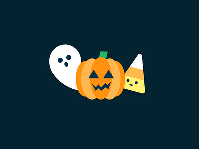 🎃Cutey Halloween candy candy corn cute ghost illustration pumpkin spooky