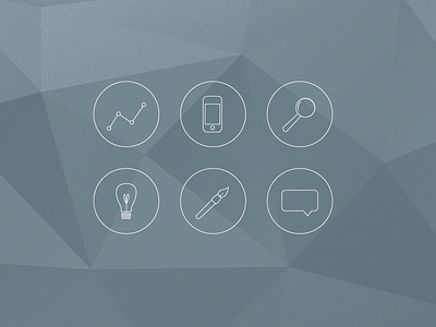 Icons design icons polygon ui ux web