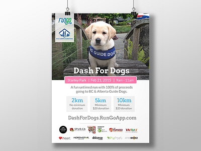 Dash For Dogs Poster dash dash for dogs design event poster run