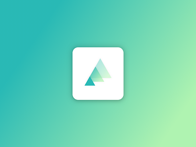 Trees App Icon 🌱 app app icon design eco friendly gradient green icon ios transparency trees ui ux