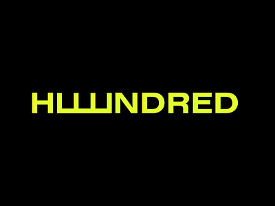 Huuundred - Logo Design 100 branding hundred idenity logo logo identity logotype simple logo wordmark workout app