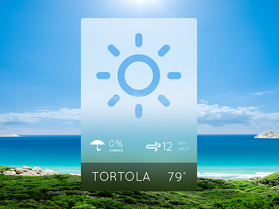 Weather Widget #2 app climacons sunny tortola weather widget