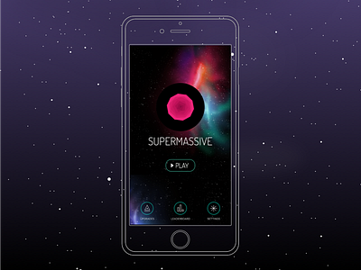 Supermassive Home Screen futuristic galaxy game home screen ios meteor mobile space