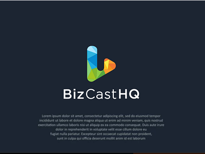 Biz cast HQ brand identity branding design icon illustration logo logo design vector
