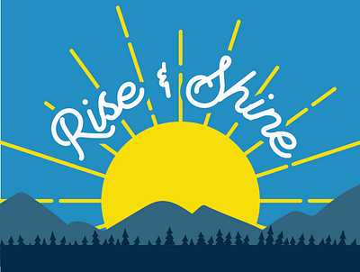 Rise and Shine Mug design graphic design illustration product design
