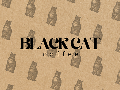 Black Cat Coffee Branding branding design graphic design illustration logo product design