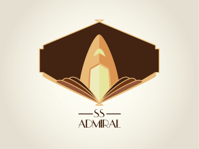 Day 2 SS Admiral art deco branding daily identity logo
