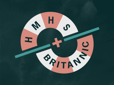 Day 3: HMHS Britannic boat branding daily identity logo ship