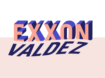 Day 6: Exxon Valdez boat branding daily identity logo ship