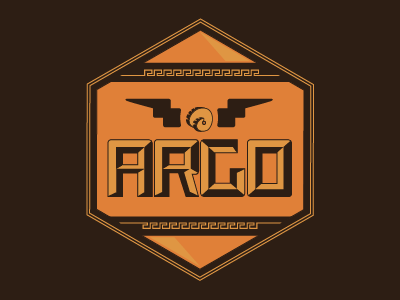 Argo boat branding daily greek identity logo mark ship