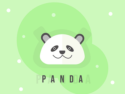 Flat Design - Panda