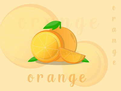 Orange branding design art fruit illustration illustration art logo orange juice typography vector vector illustration