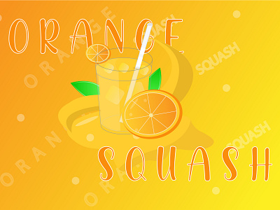 Orange Squash branding design design art flat design food illustration illustration illustration art ui vector vector illustration