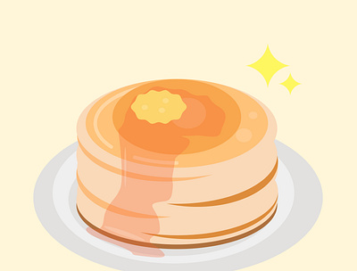 Pancake branding cake flat design food illustration icon illustration illustration art logo ui vector vector illustration