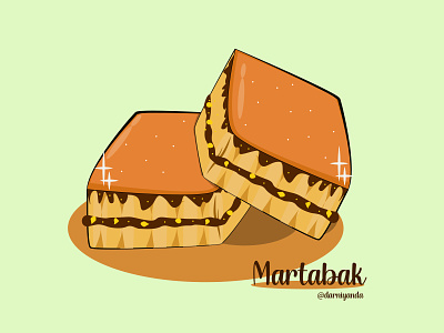 Martabak branding cake chocolate design design art flat design food illustration illustration art vector vector illustration