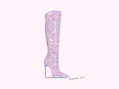 Abstract pattern boot