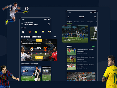 Sports Betting App Design Concept analytics bet bets betting chat clean dark design football gambling game interface mobile app mobile bet social sport betting sports ui ux web