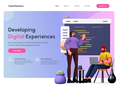 Landing Page / 3D Illustration