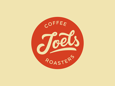 Joels Coffee Roasters Logo brand identity branding coffee design emblem lettering logo logo design logo type roasters typography