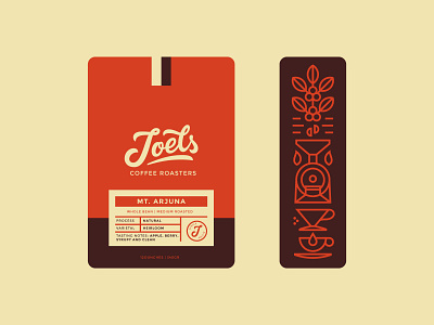 Joels Coffee Roasters Packaging Design brand identity branding coffee design lettering logo logo design packaging packaging design roasters typography