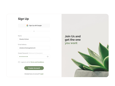 Sign Up Page - Daily Design Challenge 001