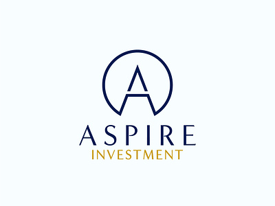 Aspire Investment | Logo Design branding brandmark elegant financial investment logo logodesign logodesigner logomark minimal