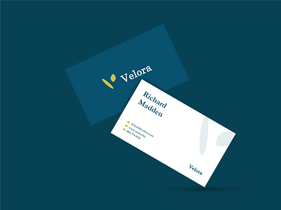 Velora | Business Card design branding brandmark business card logo logodesign logodesigner logomark medicine minimal natural pharmaceutical
