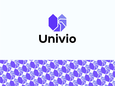 Technology logo | Univio branding brandmark business logo colorful design illustration logo logodesign logodesigner logomark minimal tech logo technology logo