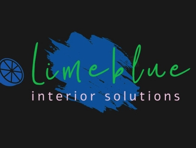 Lime blue Hue blue design logo designed designer interior design lime logo logomaker trendy