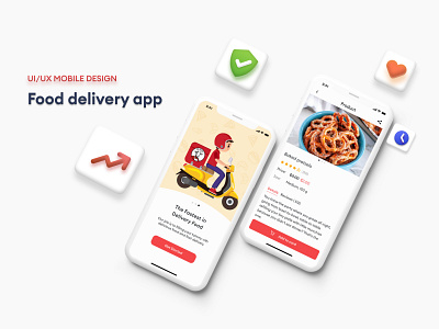 Food Delivery App - UX/UI Mobile Design casestudy dairy delivery drinks food fooddelivery fooddeliveryapp foods orderchoosing payment product productdesign shipping shopping snacks style guide uiux design userexperience userinterface webdesign