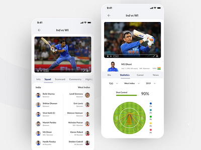 Live Sports App app clean ui design trends figma ui